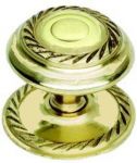 Solid Polished Brass Georgian Style 38mm Cupboard / Drawer Knob