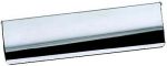Satin Chrome 280 x 78mm Foam Lined Inner Door Letter Plate / Flap / Tidy (AA54SS)