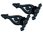 Black Cast Iron Kitchen / Cabinet / Cupboard Hinges (AB64)