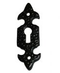 FDL  Style Key Hole escutcheon in Black Cast Iron