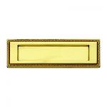 Solid Polished Brass 10" x 3" Georgian Style Large Letter Plate Flap (JG7SPB)