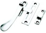 Polished Chrome Victorian Spoon-end LH / RH Window latch (BC125)