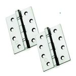 10 Pairs of Eclipse Polished Chrome Stainless Steel 4" Ball Bearing Butt Hinge (14853)