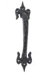 Large 7" FDL Style Door / Cupboard Handle or Pull in Black Cast Iron (AB190/7)