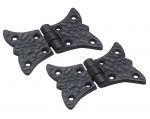 Black Cast Iron Kitchen / Cabinet / Cupboard Hinges (AB71)