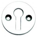 Satin Chrome Victorian Door Key Open Escutcheon (SCP104)