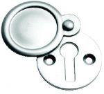 Satin Chrome Victorian Door Key Covered Escutcheon (SCP103)