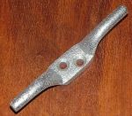 Victorian Clothes Airer 4" Galvanised Rope Cleat 
