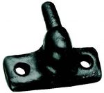 Window Stay Cranked / Vertical Pin in Black Cast Iron (AB536)