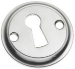 Polished Chrome Victorian Door Key Open Escutcheon (BC688)