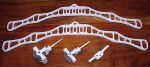 Super 6 Victorian Clothes Airer Kit -  White Cast Iron 