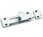 6" Straight Satin Chrome Door Security Bolt (SCP240)