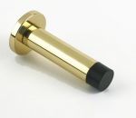 Cylindrical Door Stop With Base in Polished Brass (PB1399)