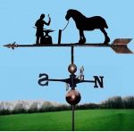 Blacksmith / Farrier & Horse Weathervane, Handmade, Very High Quality