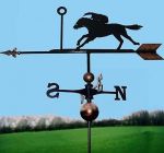 Horse Racing Weathervane, Handmade, Very High Quality