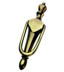 Modern Contemporary Antique Brass Belgravia Door Knocker (XL27)