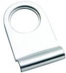 Satin Chrome Victorian Rounded Yale Lock Surround / Door Pull (SCP106)