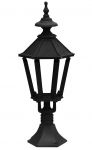 Cast Iron 29" Pillar Top / Bollard Lamp Post Victorian style - clear glass (E2)