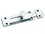 8" Straight Satin Chrome Door Security Bolt (SCP241)