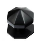 Smooth as Silk, Matt Black Large Octagonal Centre Pull Door Knob (MB12B)