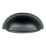 Smooth as Silk 90mm x 45mm Mat Black Drawer Pull Rear Fit (MB2006)