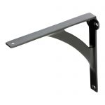 Smooth as Silk Matt Black 6" x 6" Shelf Bracket (MB467)