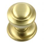 Victorian SATIN Centre Pull Door Knob (SB14)