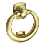 Large SATIN Brass Ring Style Door Knocker (SB28)