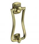 Slim Diplomat Antique Brass Ring Style Door Knocker (XL2033)