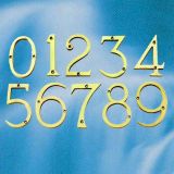 Polished Brass Door Numbers