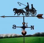 Coach & Two Orbital Weathervane