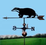 Old Brock The Badger Orbital Weathervane