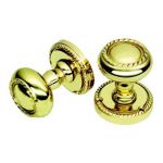 Georgian Polished Brass Mortice Knob Set (33170)