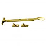 Solid Brass, Victorian Spoon end style 10" window Stay (PB124B)