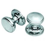 Victorian Polished Chrome Mortice Knob Set (BC97)