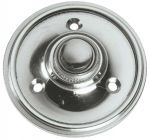 Polished Chrome, Victorian, Circular Door Bell Push (BC39)