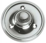 Polished Chrome, Victorian, Circular Door Bell Push (BC39)