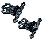 Black Cast Iron Kitchen / Cabinet / Cupboard Hinges (707)