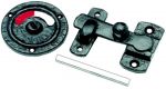 Toilet Door Privacy latch with Indicator in Black Cast Iron (AB415)