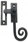 Heavy Duty Rustic Monkey / Rat Tail Window Latch in Black Cast Iron (AB253)