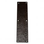 Rustic Style Door Finger Plate in Black Cast Iron (AB287)