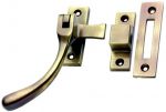 Solid Antique Brass Victorian Tear Drop LH / RH Window latch (XL879)