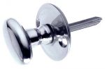 Door Security Rack Bolt Splined Knob in Polished Chrome