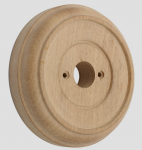 Light Oak Wooden Plinth for 100mm Round Bell Pushes (BH1008B/UNF)