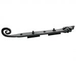 19R Security Monkey Rat Tail Window Latch By Frelan RH Black Cast Iron 