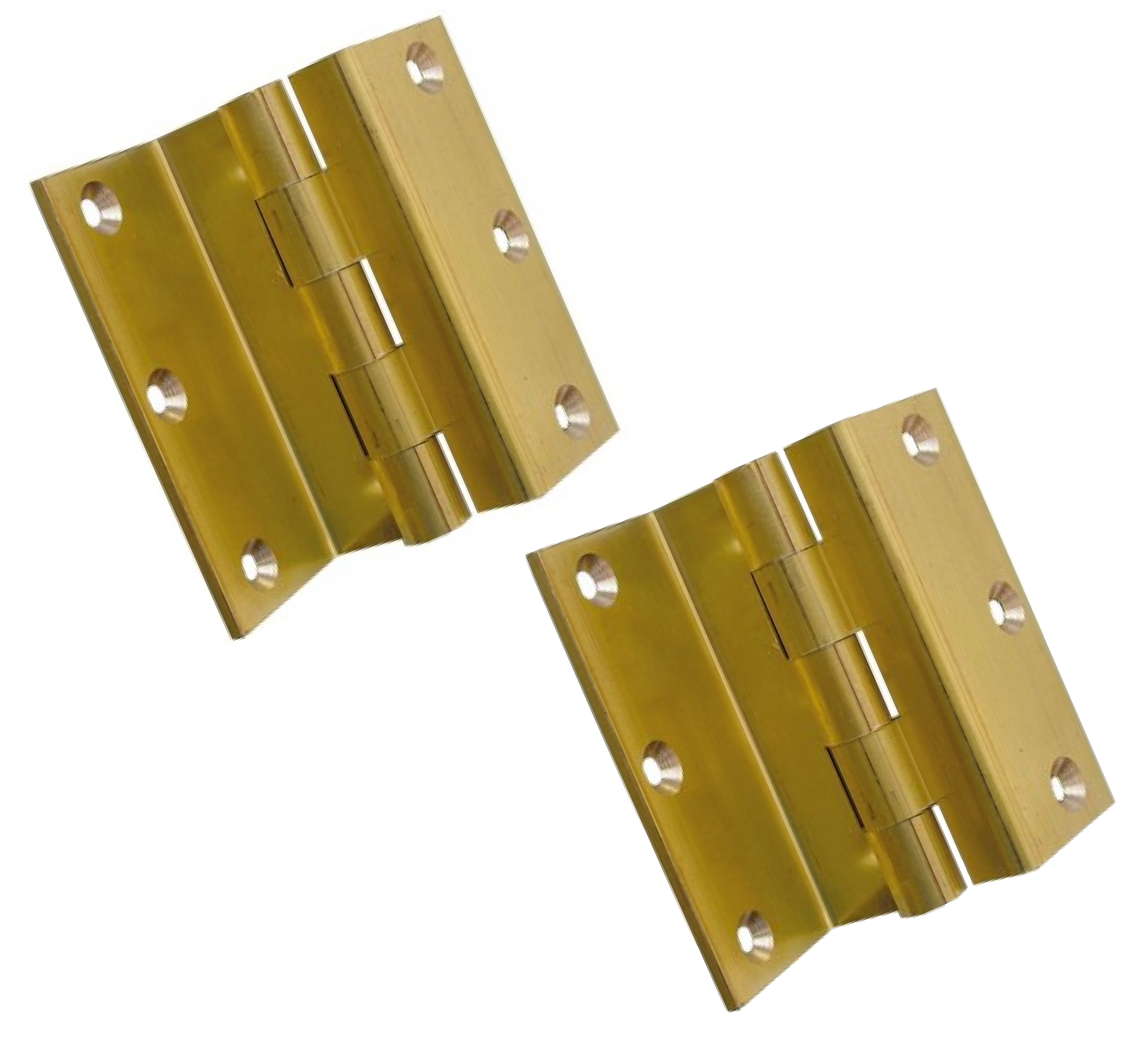 PAIR OF ZINC STORM PROOF HINGES FOR WINDOW SHUTTERS HEAVY DUTY Cranked 2.5" 63mm 