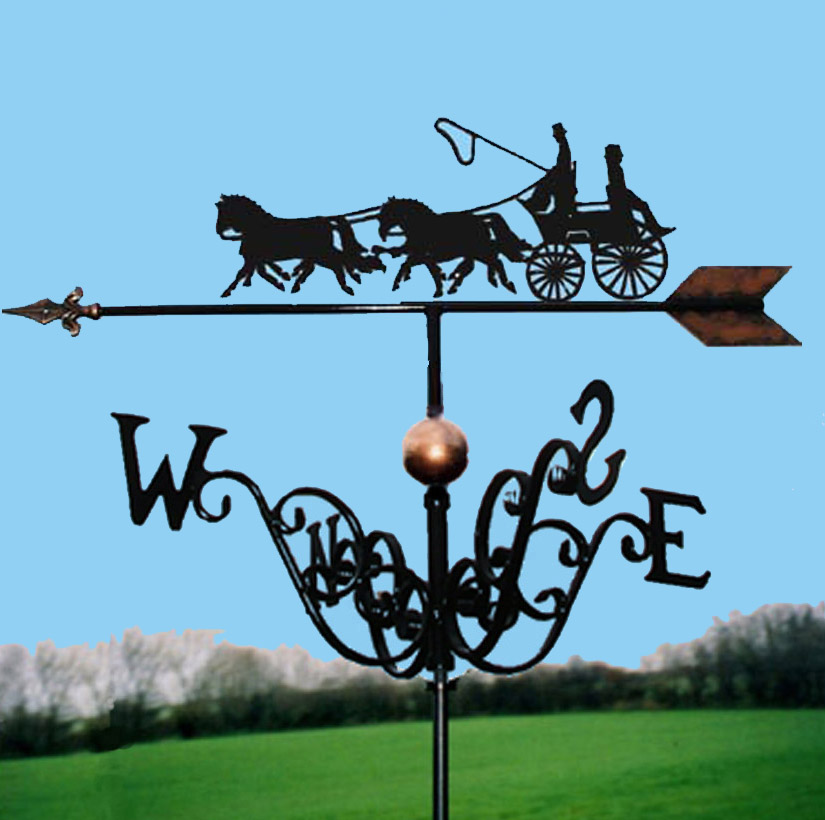 Coach & Four Traditional Weathervane