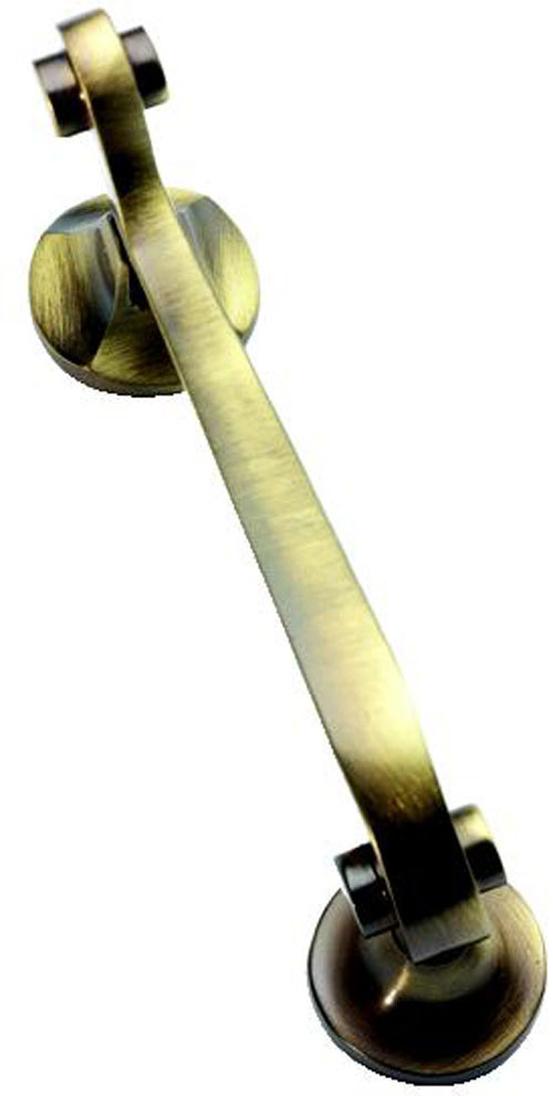 Solid Antique Brass Victorian Scroll Door Knocker XL20
