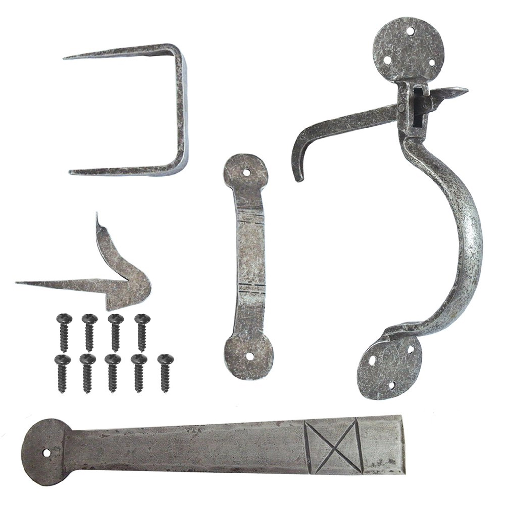 Thumb Latch in a Pewter Wrought Iron Suffolk Rustproof Finish